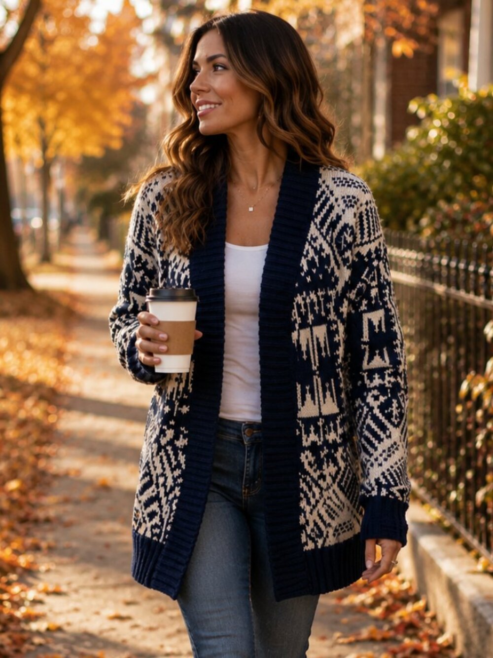 Freeway Flyaway Aztec Cardigan